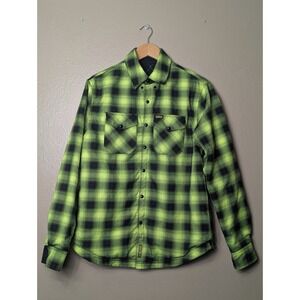 Dixxon Guardian Hi Vis Reversible Flannel Jacket Yellow Black Small